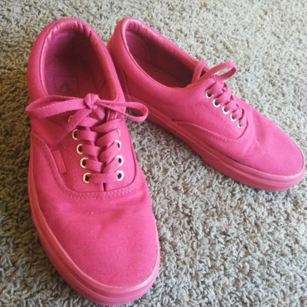 Red Low Vans (Unisex)